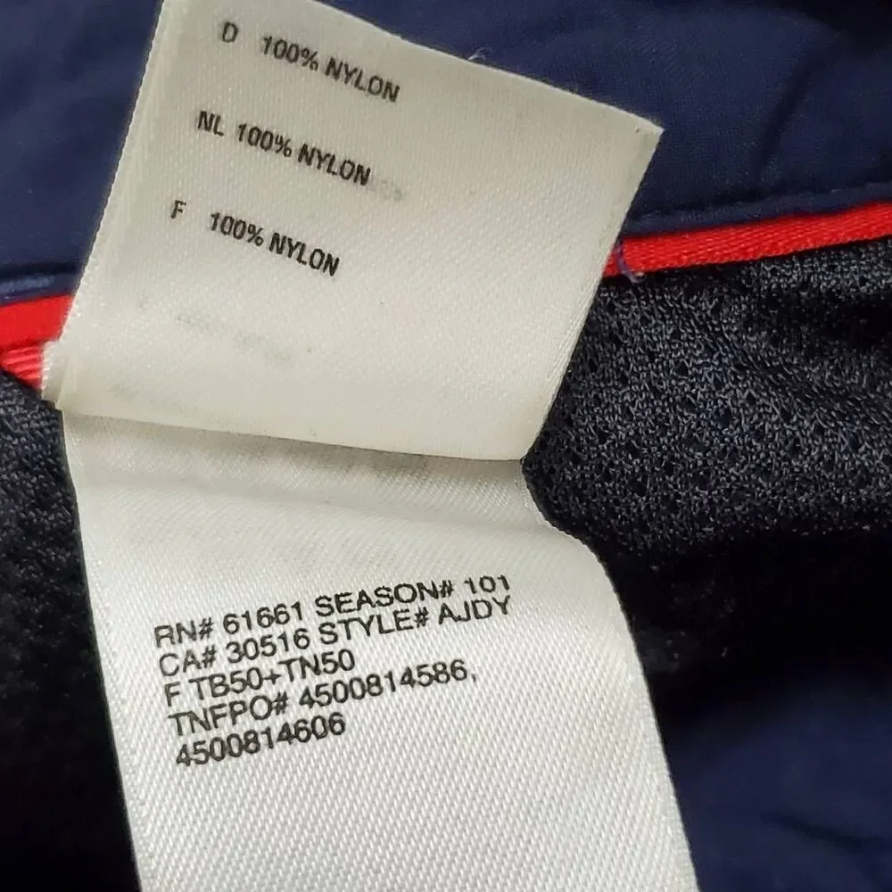 Mens The North Face Large Navy Button Front Fishing Shirt